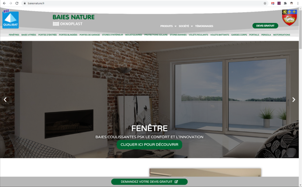 Site web Baies Nature